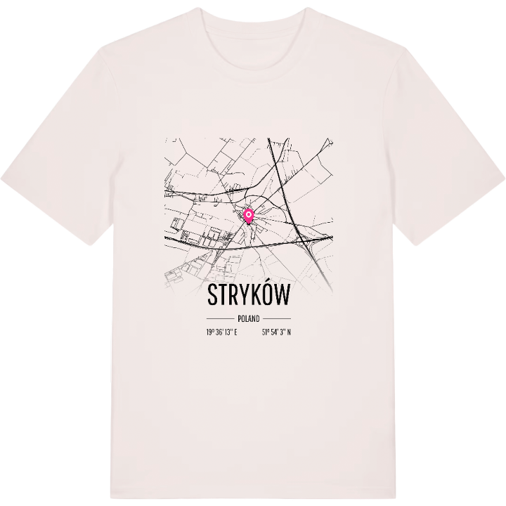 Stryków kort T-shirt – t-shirt fra PinShirt