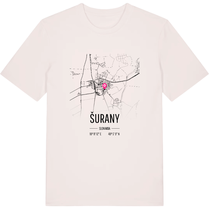 Šurany kort T-shirt – t-shirt fra PinShirt