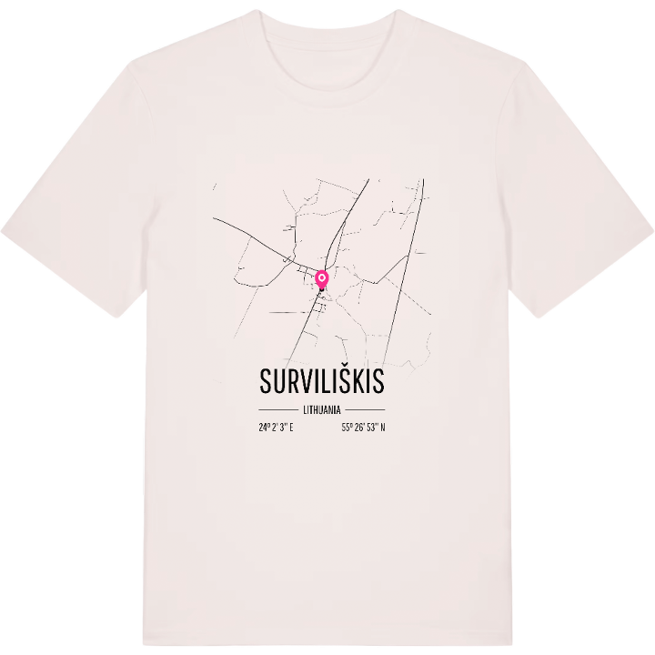 Surviliškis kort T-shirt – t-shirt fra PinShirt