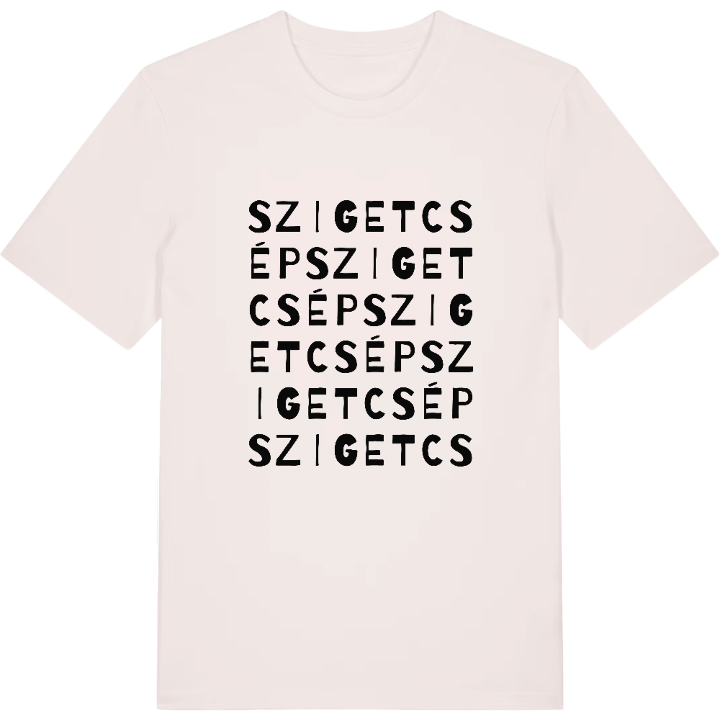 Szigetcsép ordleg T-shirt – t-shirt fra PinShirt