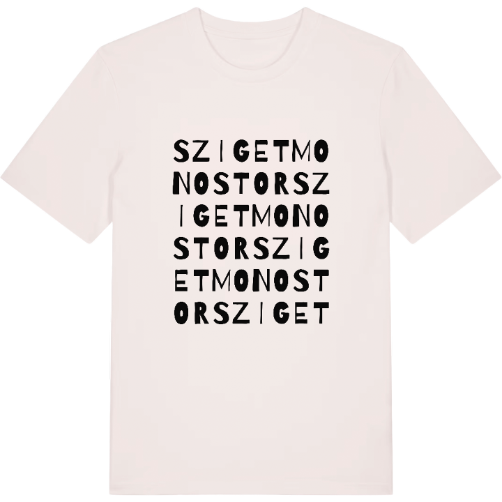 Szigetmonostor ordleg T-shirt – t-shirt fra PinShirt