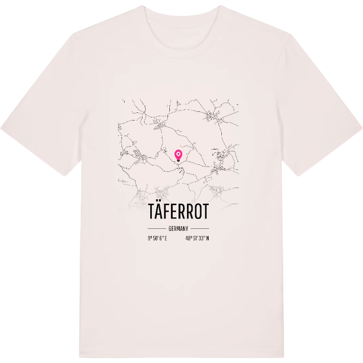 Täferrot kort T-shirt – t-shirt fra PinShirt