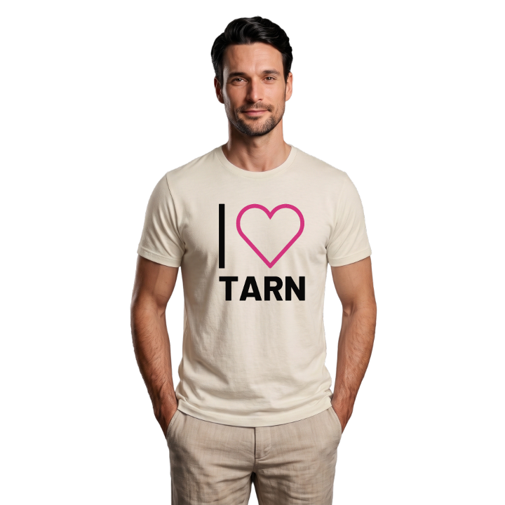 Jeg elsker Tarn T-shirt stort tryk – t-shirt fra PinShirt
