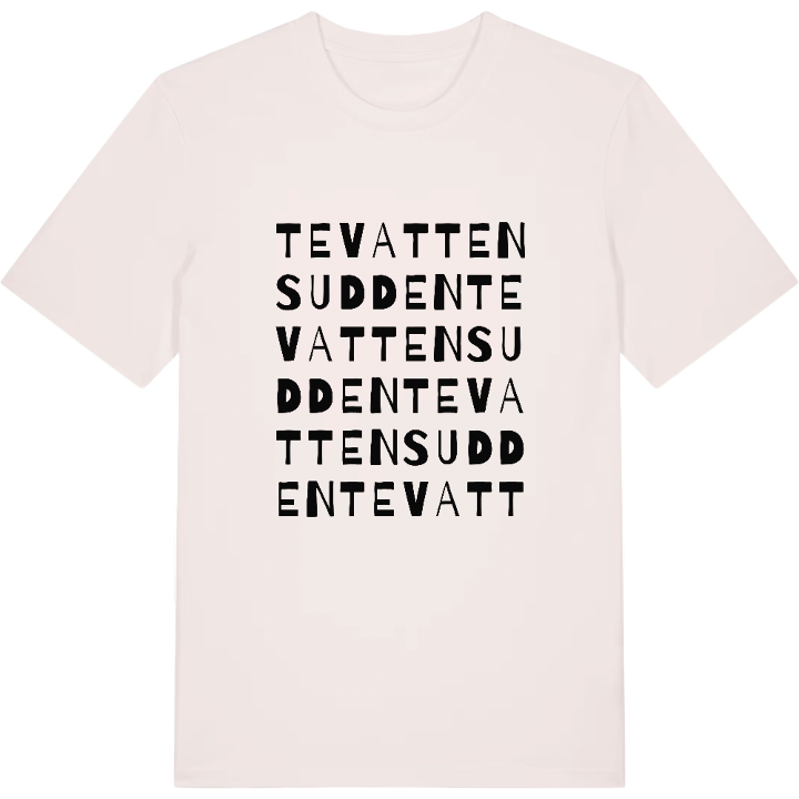 Tevattensudden ordleg T-shirt – t-shirt fra PinShirt