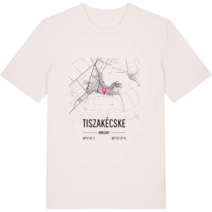 Tiszakécske kort T-shirt – t-shirt fra PinShirt