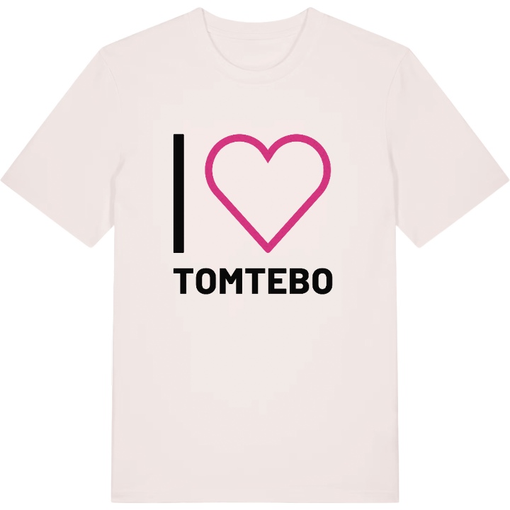 Jeg elsker Tomtebo T-shirt stort tryk – t-shirt fra PinShirt