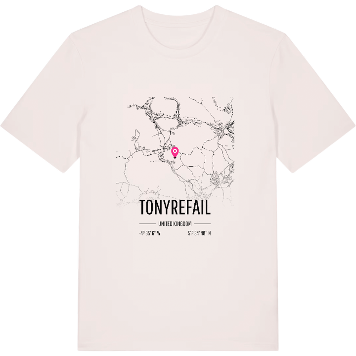 Tonyrefail kort T-shirt – t-shirt fra PinShirt