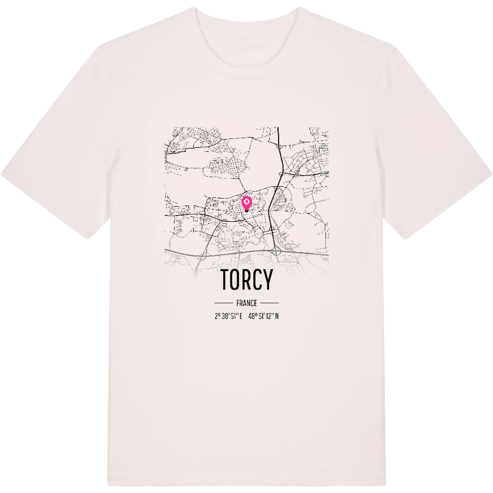 Torcy kort T-shirt – t-shirt fra PinShirt