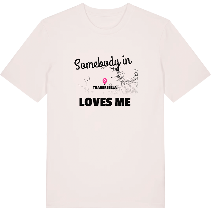 Nogen i Traversella elsker mig T-shirt – t-shirt fra PinShirt
