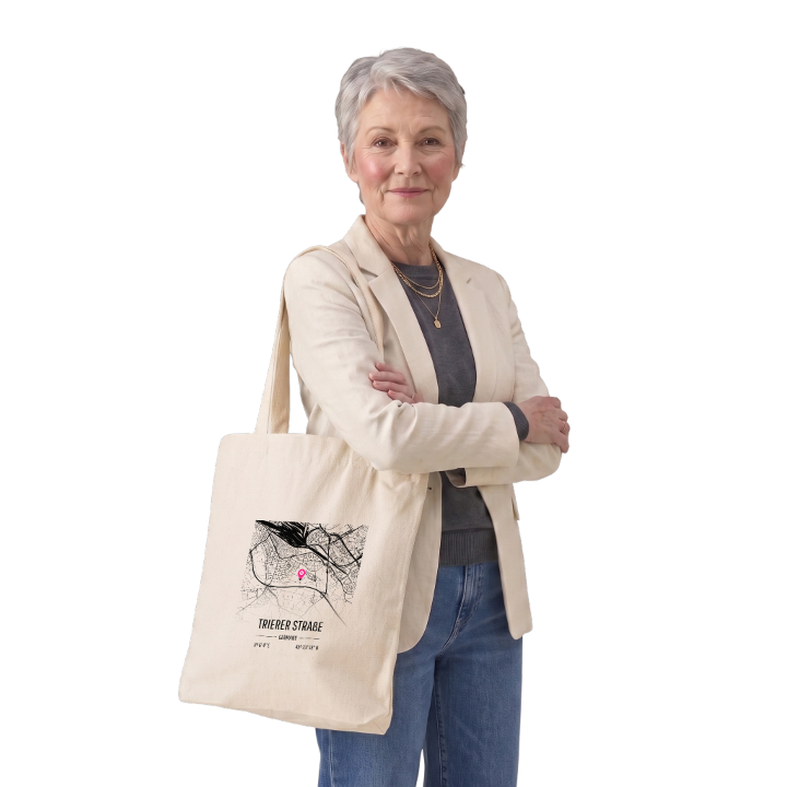 Trierer Straße kort mulepose – mulepose fra PinShirt