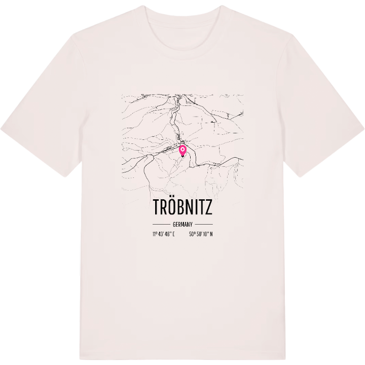 Tröbnitz kort T-shirt – t-shirt fra PinShirt