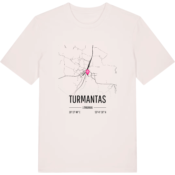 Turmantas kort T-shirt – t-shirt fra PinShirt