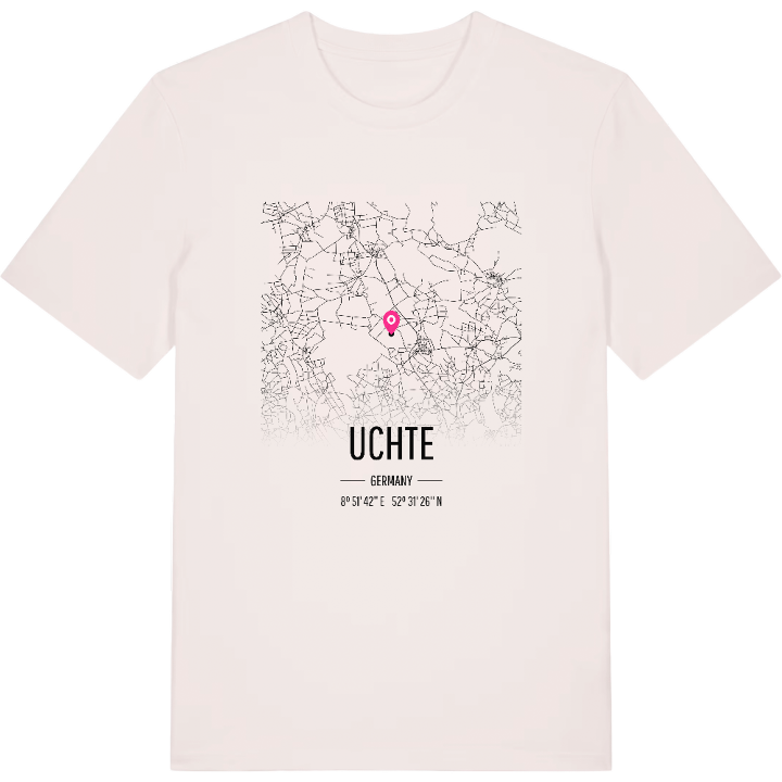 Uchte kort T-shirt – t-shirt fra PinShirt