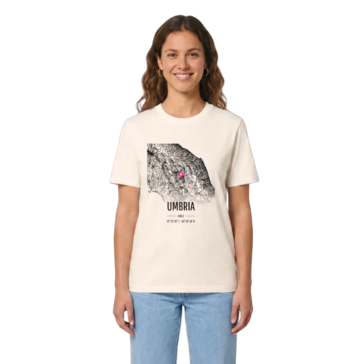 Umbria kort T-shirt – t-shirt fra PinShirt