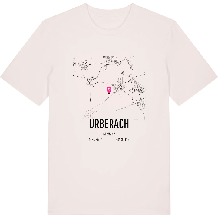 Urberach kort T-shirt – t-shirt fra PinShirt