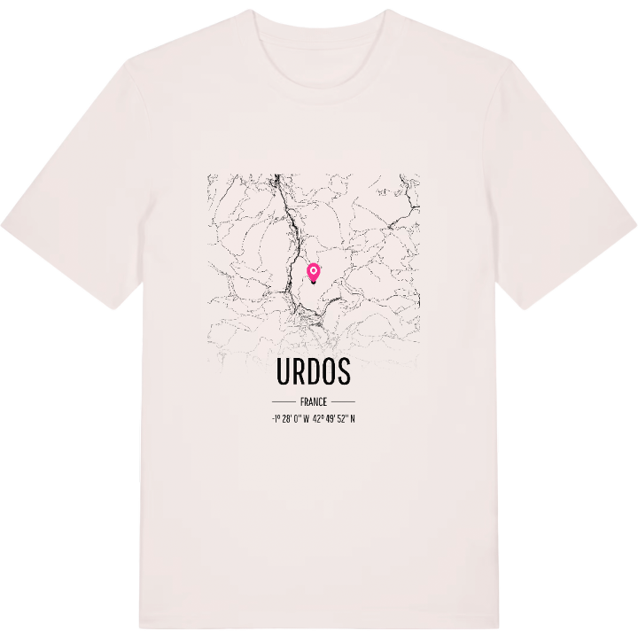 Urdos kort T-shirt – t-shirt fra PinShirt