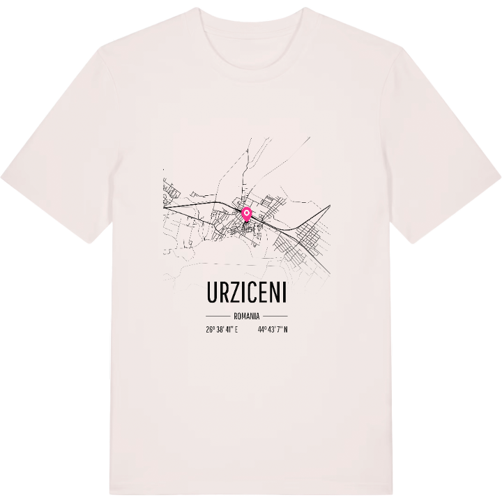 Urziceni kort T-shirt – t-shirt fra PinShirt