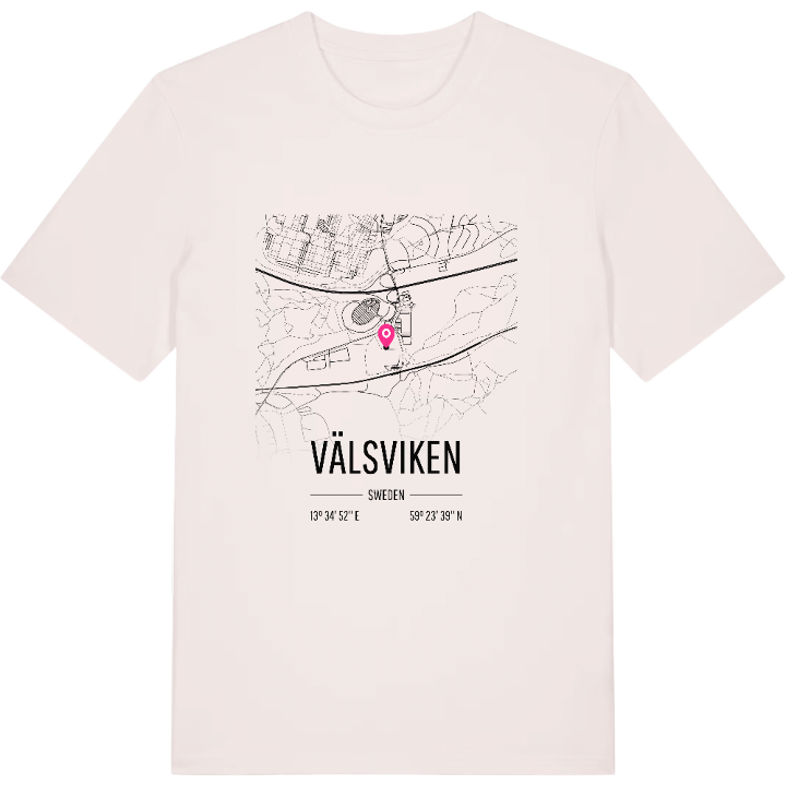 Välsviken kort T-shirt – t-shirt fra PinShirt