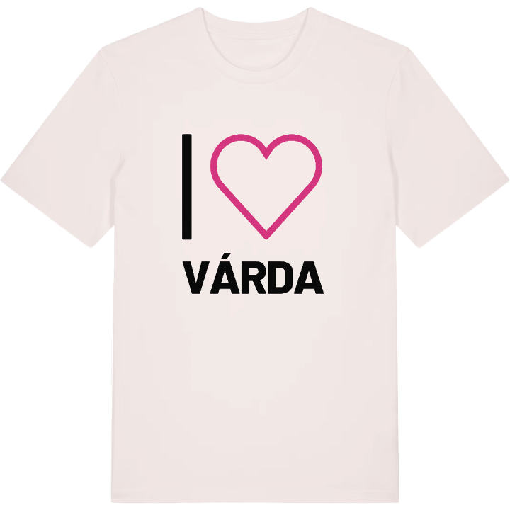 Jeg elsker Várda T-shirt stort tryk – t-shirt fra PinShirt