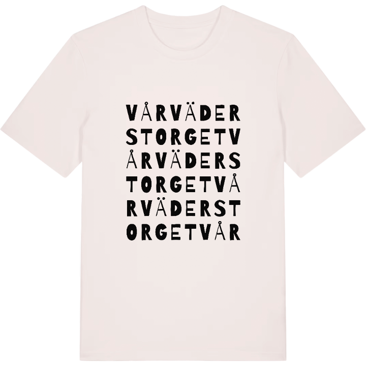 Vårväderstorget ordleg T-shirt – t-shirt fra PinShirt