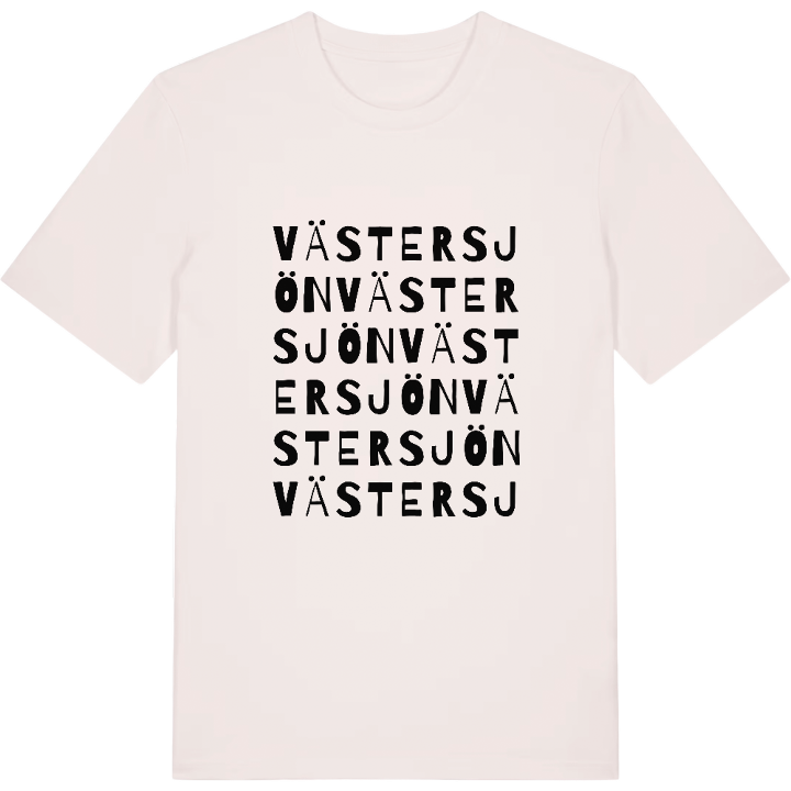 Västersjön ordleg T-shirt – t-shirt fra PinShirt