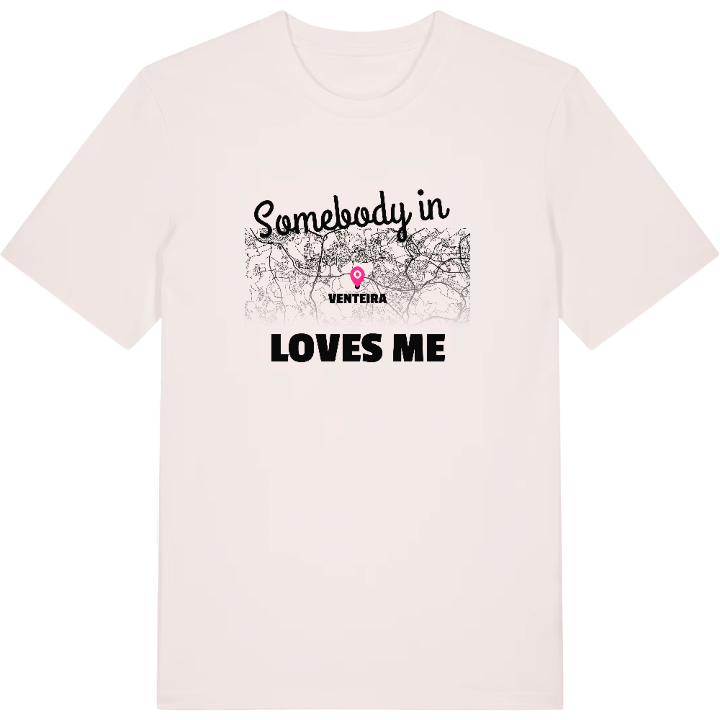Nogen i Venteira elsker mig T-shirt – t-shirt fra PinShirt