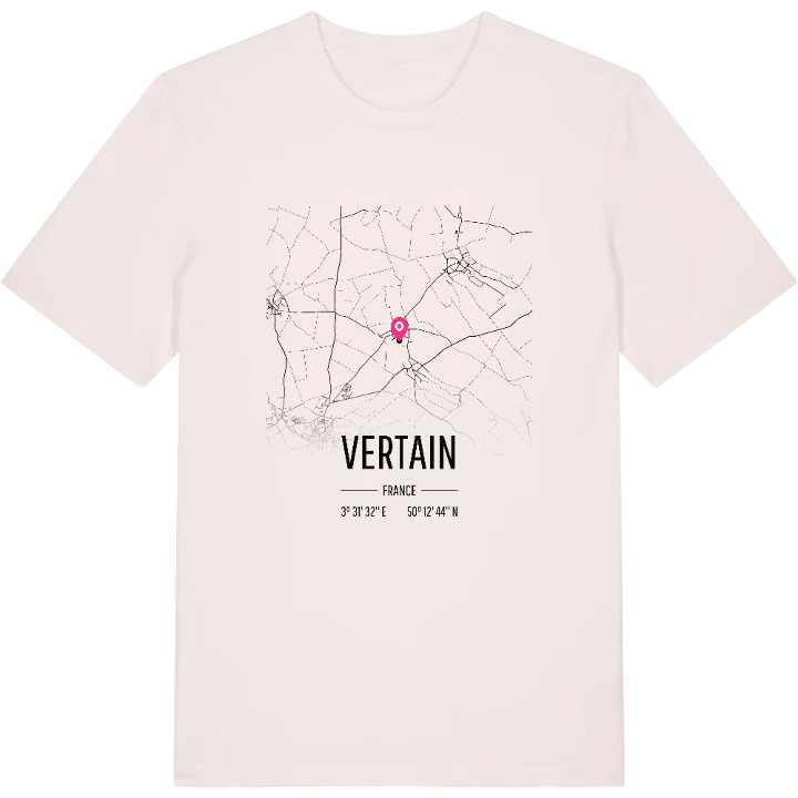 Vertain kort T-shirt – t-shirt fra PinShirt