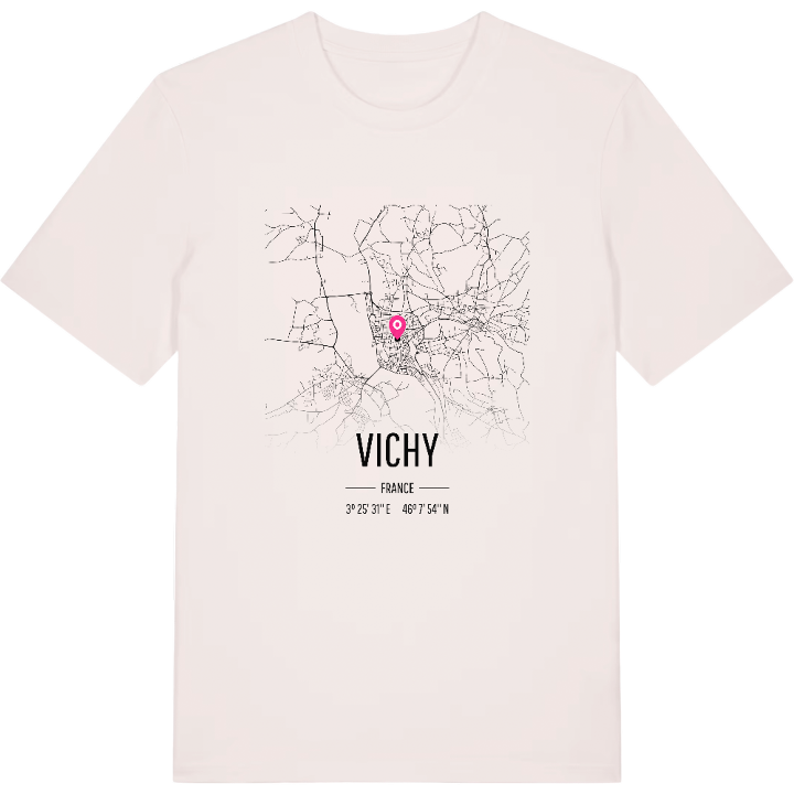 Vichy kort T-shirt – t-shirt fra PinShirt
