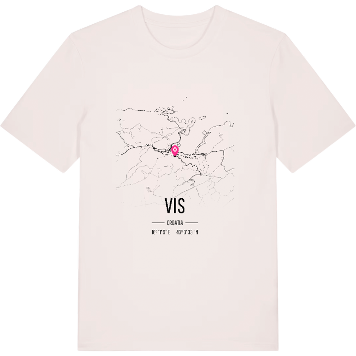 Vis kort T-shirt – t-shirt fra PinShirt