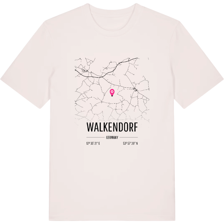 Walkendorf kort T-shirt – t-shirt fra PinShirt