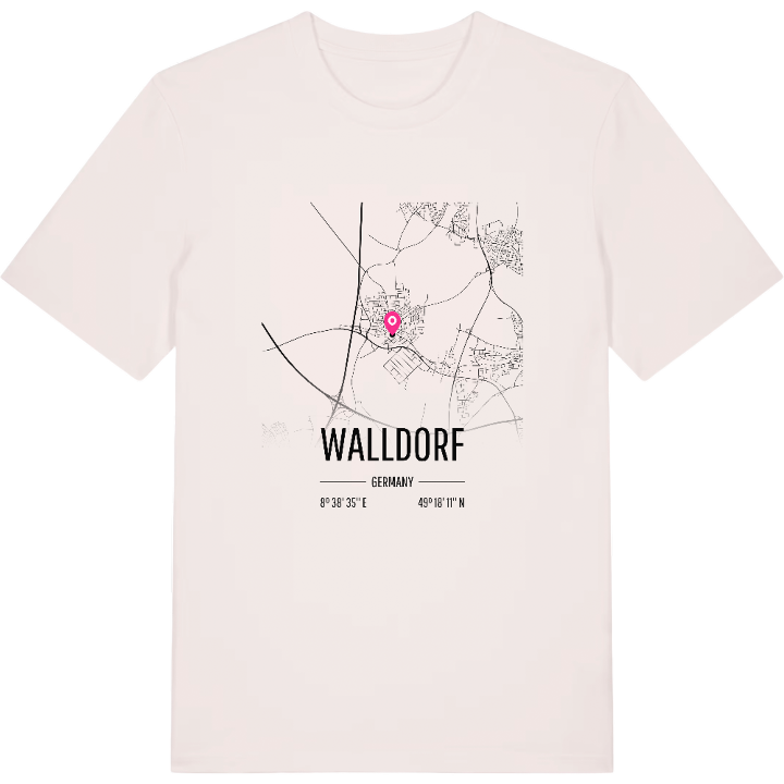 Walldorf kort T-shirt – t-shirt fra PinShirt
