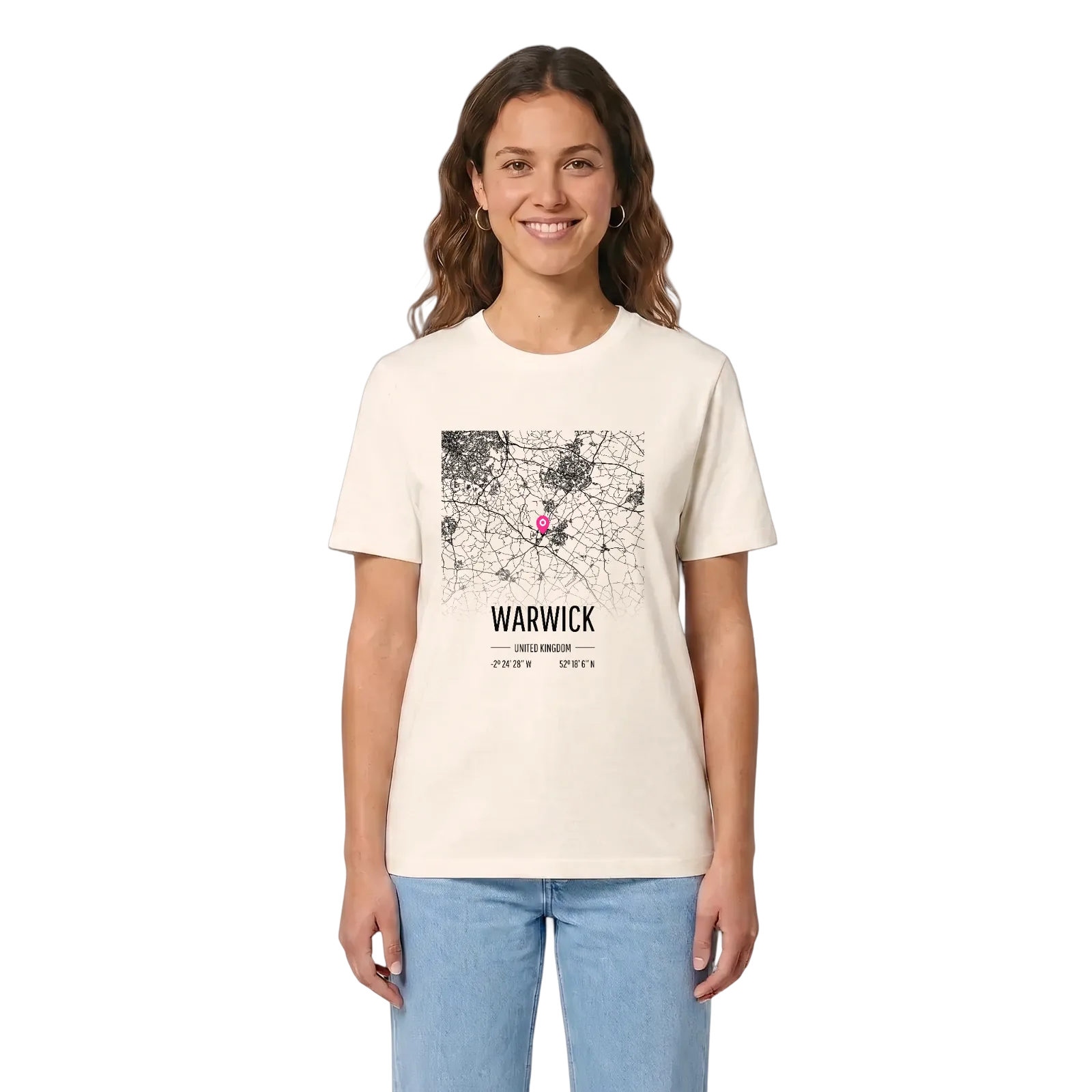 Warwick kort T-shirt – Vintage White, i miljø