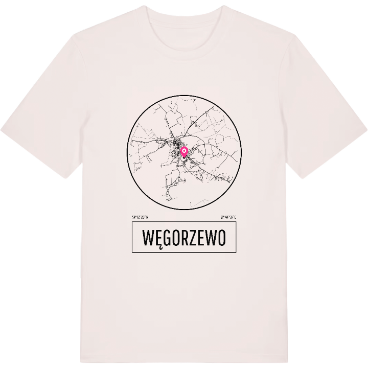 Węgorzewo T-shirt – t-shirt fra PinShirt