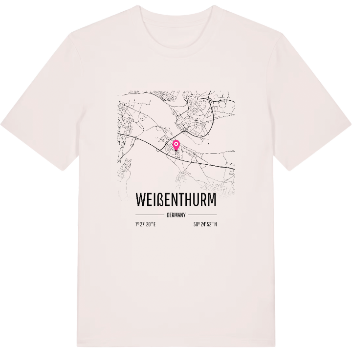 Weißenthurm kort T-shirt – t-shirt fra PinShirt