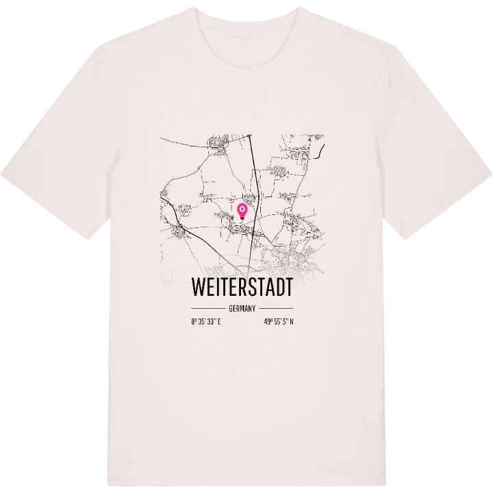 Weiterstadt kort T-shirt – t-shirt fra PinShirt