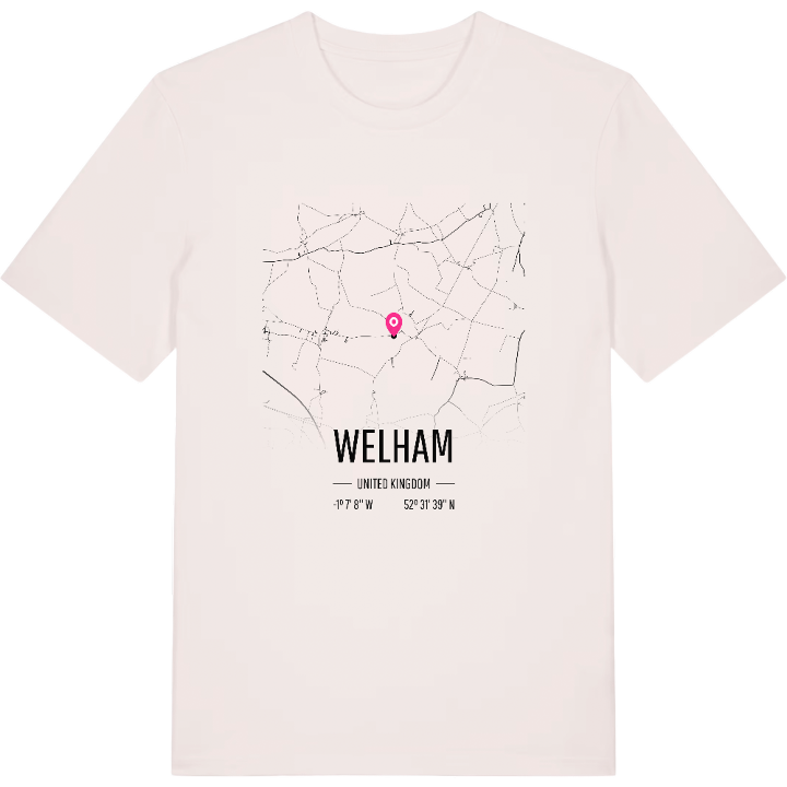 Welham kort T-shirt – t-shirt fra PinShirt