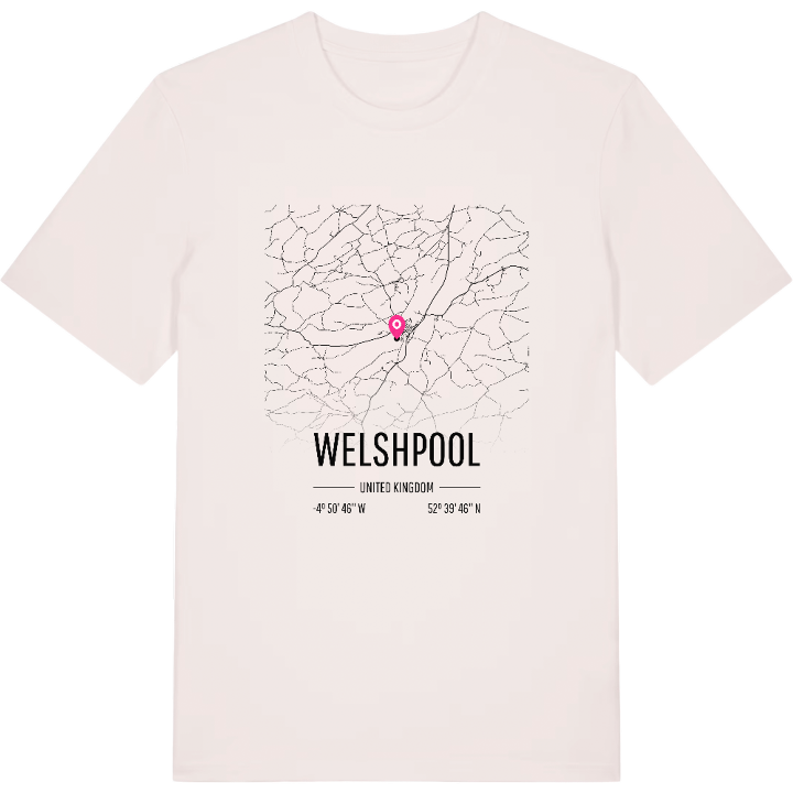 Welshpool kort T-shirt – t-shirt fra PinShirt