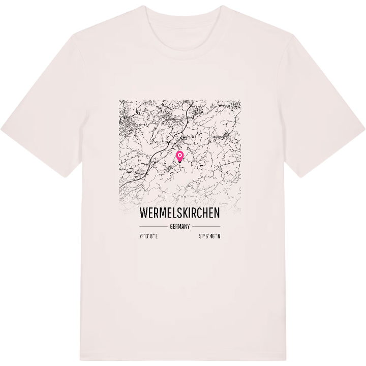 Wermelskirchen kort T-shirt – t-shirt fra PinShirt