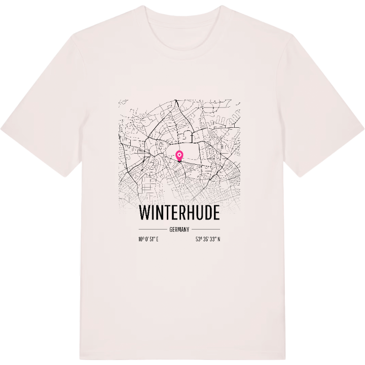 Winterhude kort T-shirt – t-shirt fra PinShirt