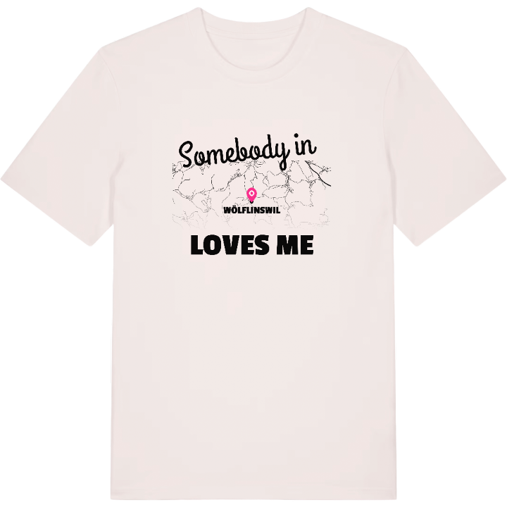 Nogen i Wölflinswil elsker mig t-shirt – t-shirt fra PinShirt