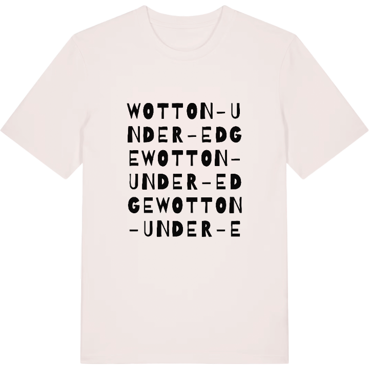 Wotton-under-Edge ordleg T-shirt – t-shirt fra PinShirt