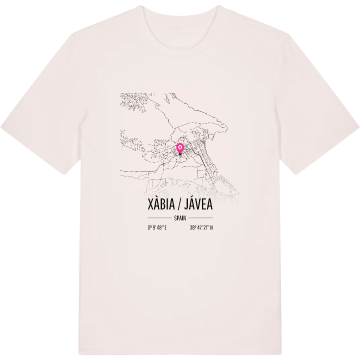 Xàbia / Jávea kort T-shirt – t-shirt fra PinShirt