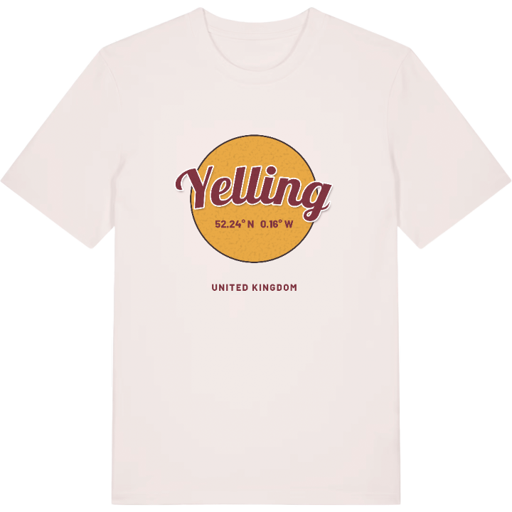 Yelling cirkel T-shirt – t-shirt fra PinShirt