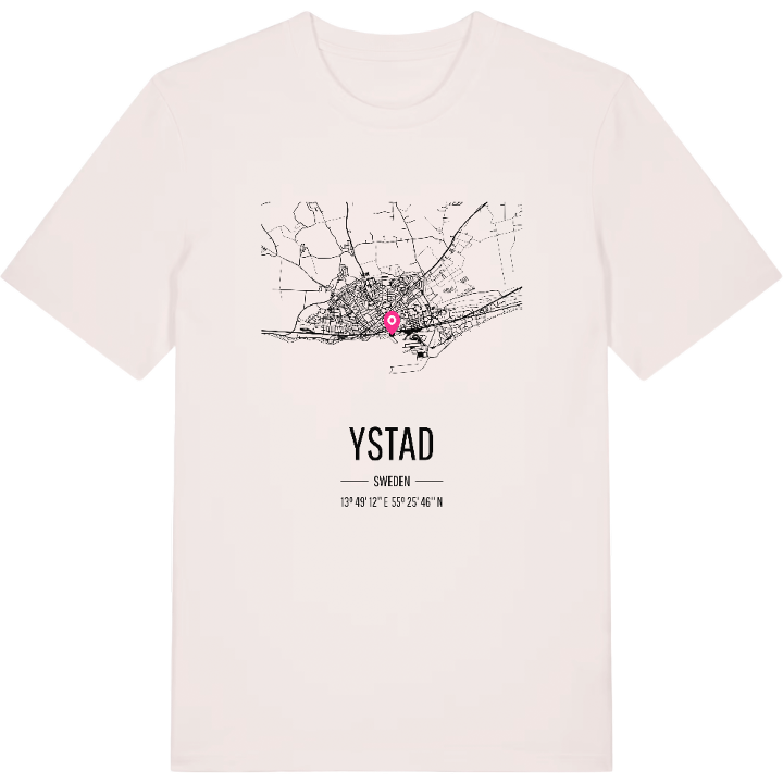 Ystad kort T-shirt – t-shirt fra PinShirt