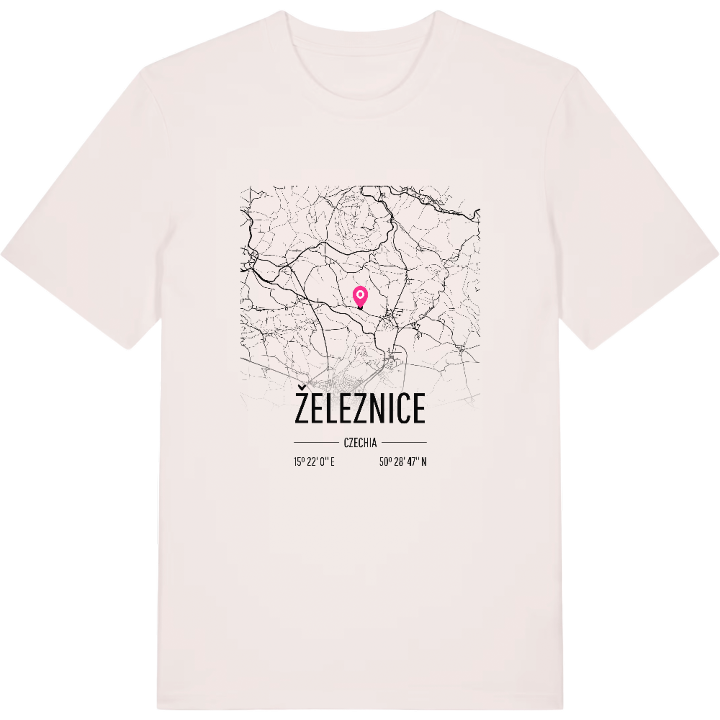 Železnice kort T-shirt – t-shirt fra PinShirt
