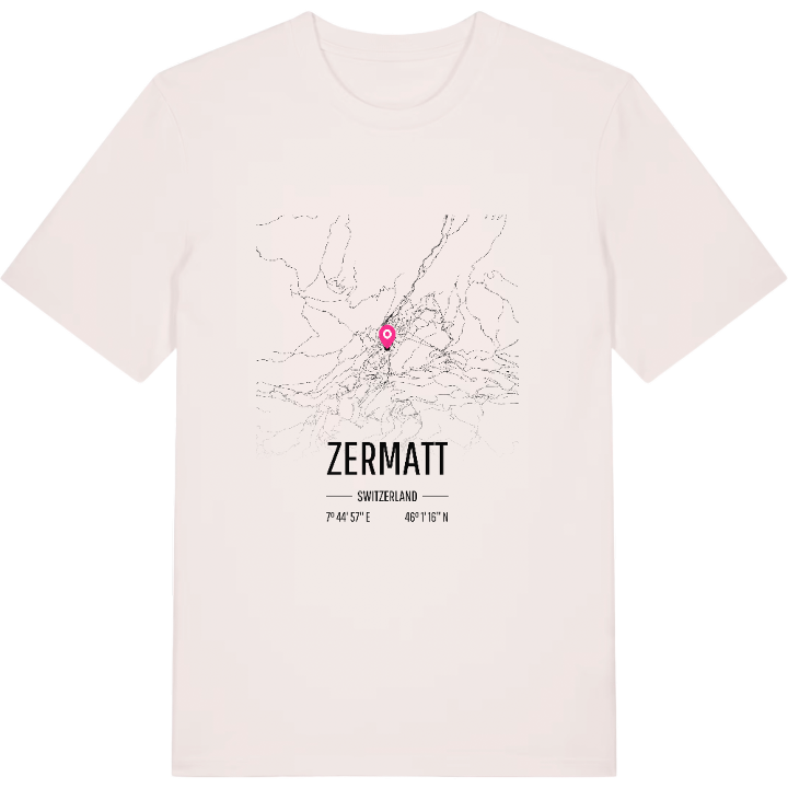Zermatt kort T-shirt – t-shirt fra PinShirt