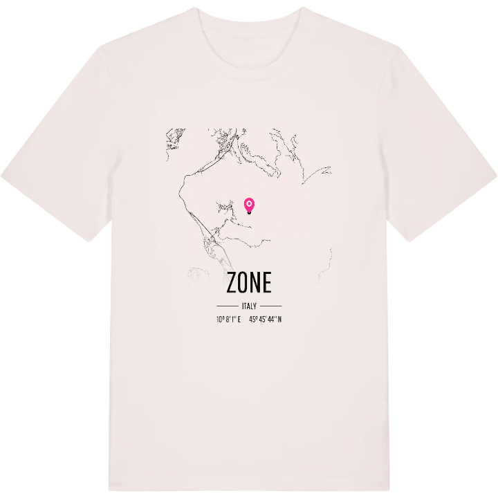 Zone kort T-shirt – t-shirt fra PinShirt