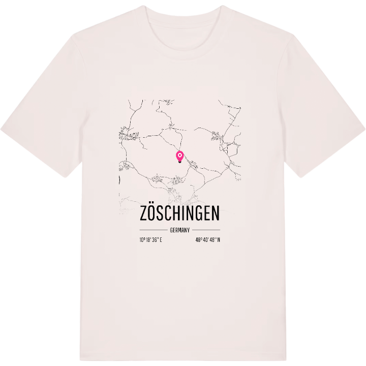 Zöschingen kort T-shirt – t-shirt fra PinShirt