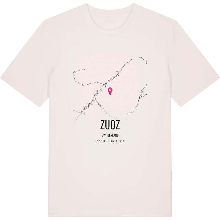 Zuoz kort T-shirt – t-shirt fra PinShirt