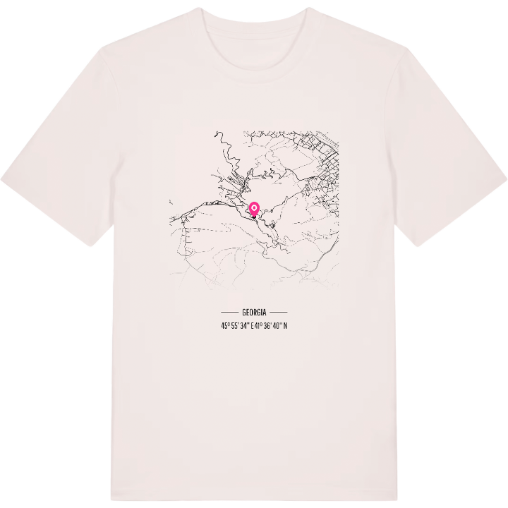 სიღნაღი map t-shirt – t-shirt from PinShirt